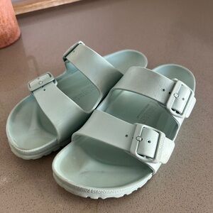 Light blue Birkenstocks